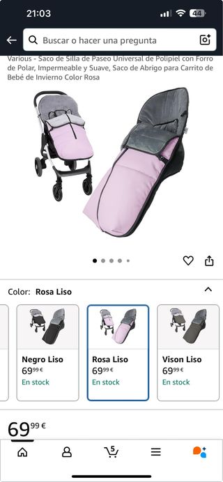 Saco Silla Paseo Universal Polipiel