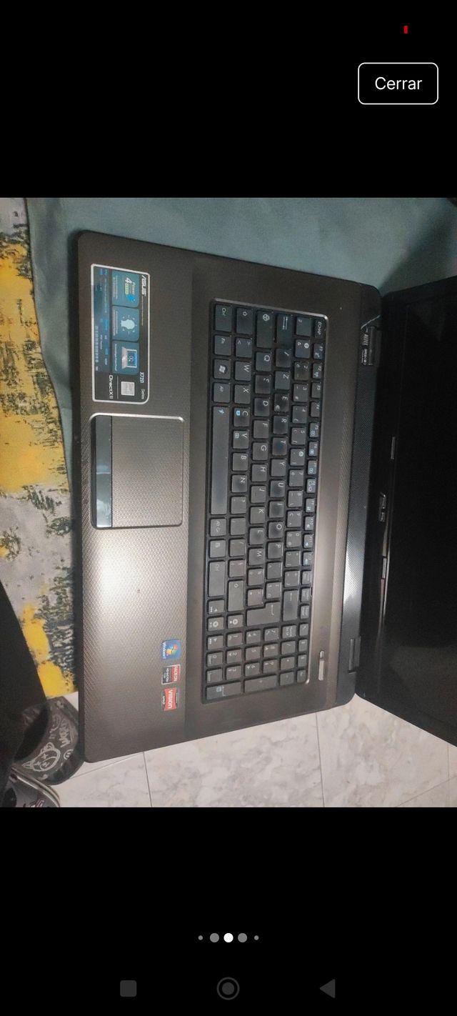 Portátil Asus x72D