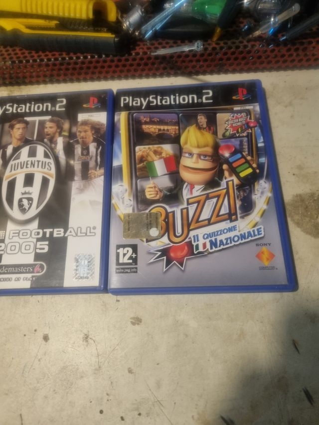 3 Giochi PS2: PES6, Juve 2005, Buzz!