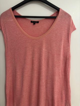 Camiseta Massimo Dutti rosa - Talla L