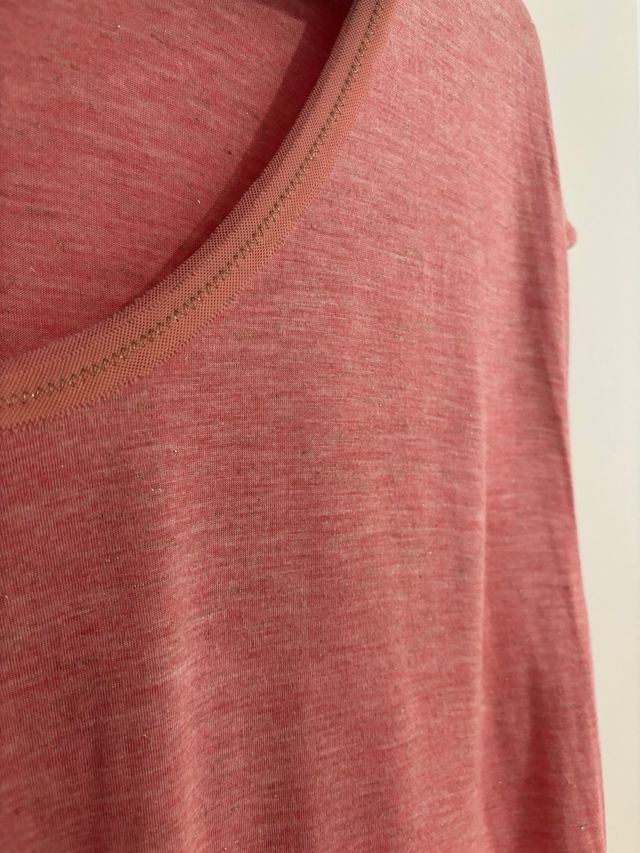 Camiseta Massimo Dutti rosa - Talla L
