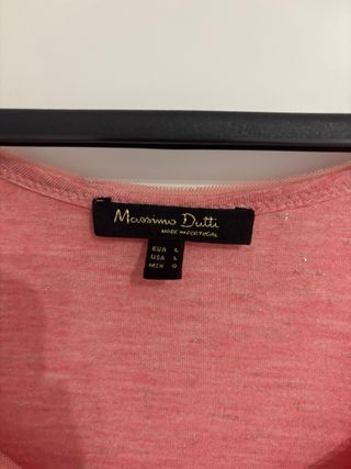Camiseta Massimo Dutti rosa - Talla L