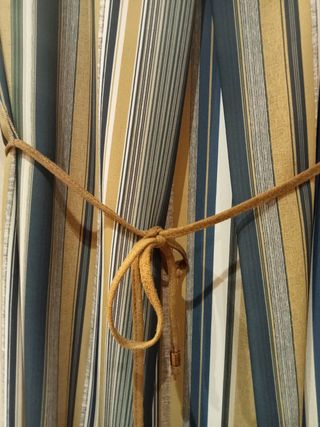 Vestido rayas t44 con antelina, marca Merletti