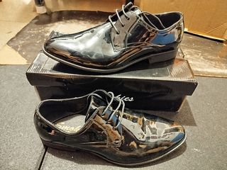 Zapatos Oxford Smokies Charol Negro