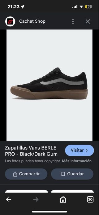 Zapatillas Vans Berle PRO - Black/Dark Gum