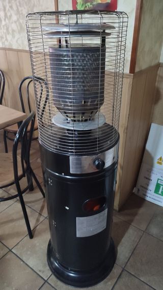 Estufa exterior de gas
