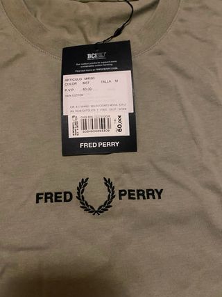 Camiseta Fred Perry verde oliva