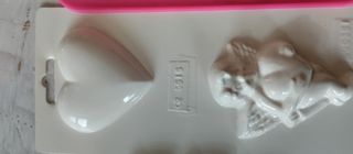 Stampi cuori silicone e plastica