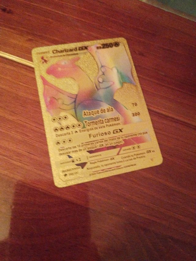 Charizard GX Dorado Arcoiris