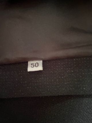 Falda negra elegante larga 97 cm