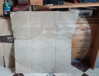 Cristal mesa redonda 90cm