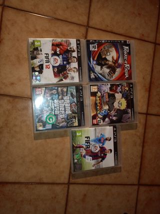5 Giochi PS3 - FIFA, GTA, Naruto,Prince of percia