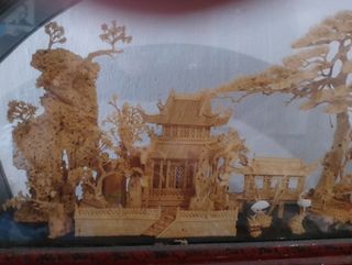 Diorama chino de corcho
