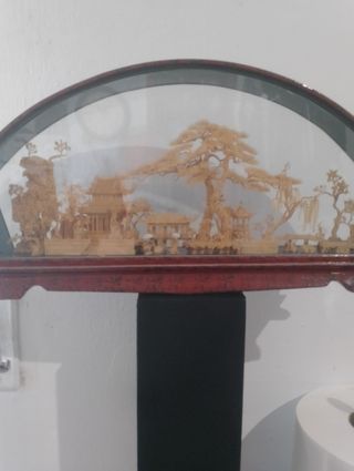 Diorama chino de corcho