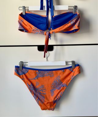 Bikini naranja y azul - T. Eu44/It48/F46