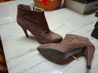 Botines Marrón Piel - Talla 39