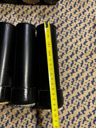 4 Patas Cama 19cm Metal Negro - M10