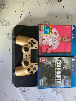 PS4 Slim (PlayStation 4) - FIFA 20 + Call of Duty