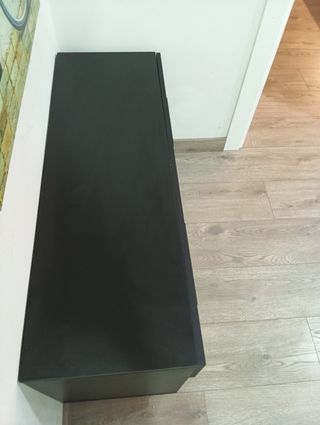 Mueble TV negro - 2 cajones