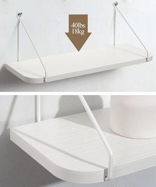 Estanterías Flotantes Blancas (Set de 2)