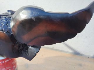 Talla antigua Águila imperial USA madera maciza