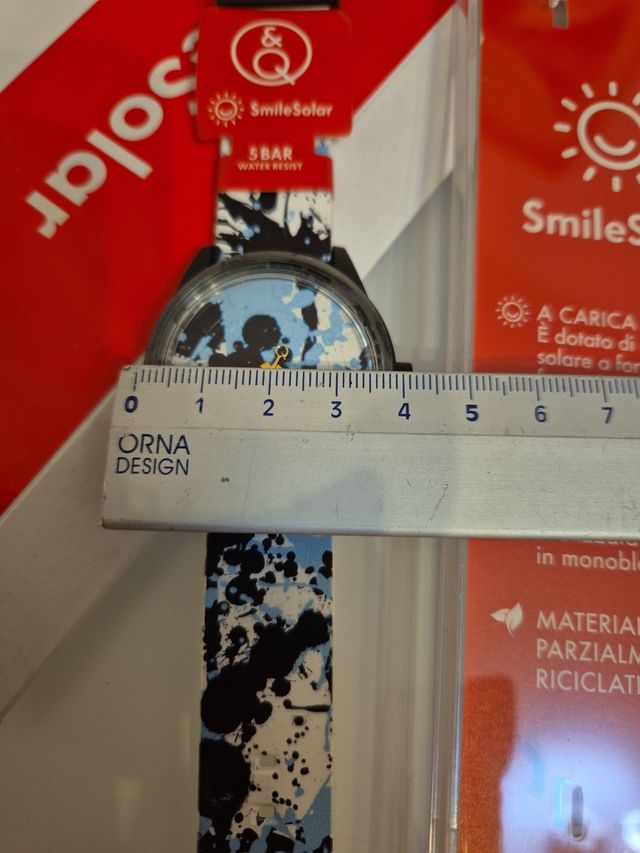 Orologio SmileSolar solare blu-bianco