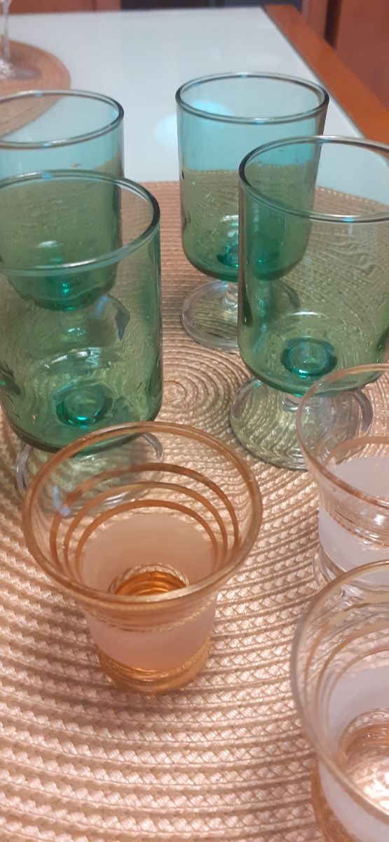 Copas y vasos vintage años 60
