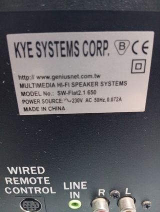 Altavoces Genius SW-Flat 2.1 650