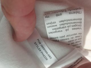 Polo Lacoste blanco c/bandas