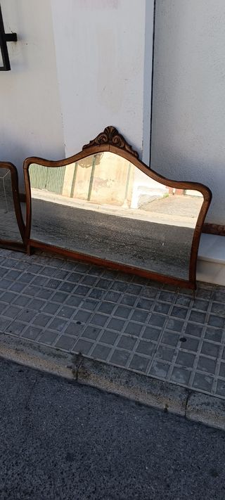 Espejos antiguos de madera 120x83