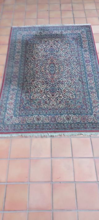 Alfombra persa - Lana - Azul y Rojo