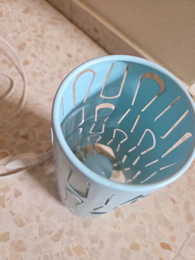 Lámpara Ikea turquesa metal