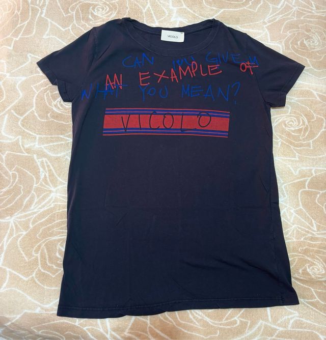 T-shirt Vicolo nera tg. 16