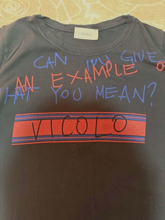 T-shirt Vicolo nera tg. 16