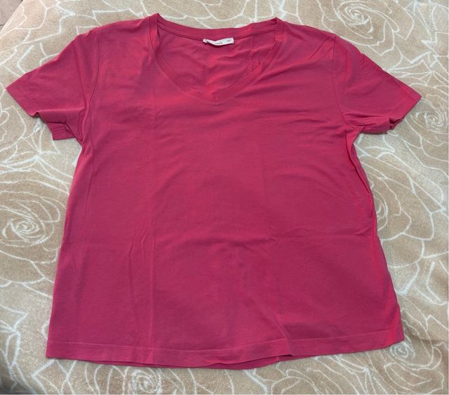 T-shirt Mango rosa taglia L