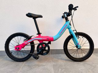 Bicicleta Orbea Grow 1 niña 16" azul/rosa