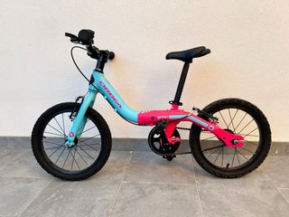 Bicicleta Orbea Grow 1 niña 16" azul/rosa