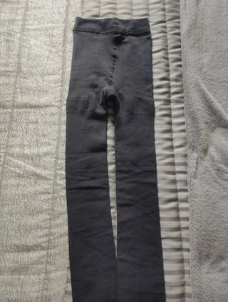 Leggings grises tipo leotardo