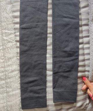 Leggings grises tipo leotardo