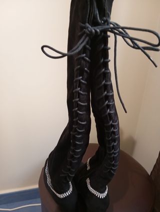 Botas altas negras tacón