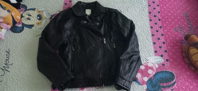 Cazadora negra niña 9-10 años/128-140 cm