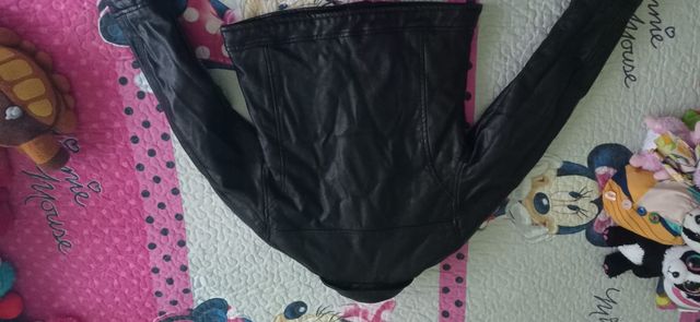 Cazadora negra niña 9-10 años/128-140 cm