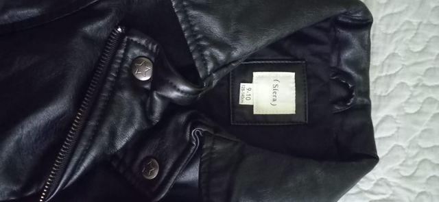 Cazadora negra niña 9-10 años/128-140 cm