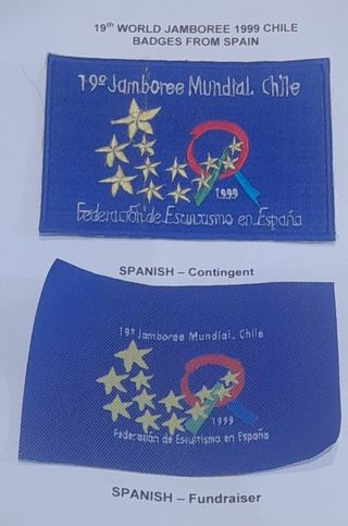 Insignias Jamboree Mundial scout Chile 1999