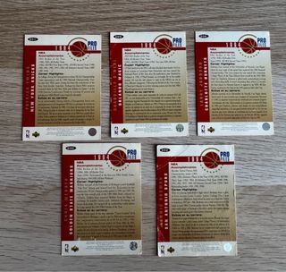 5 Cromos NBA 1994 - Pro Files