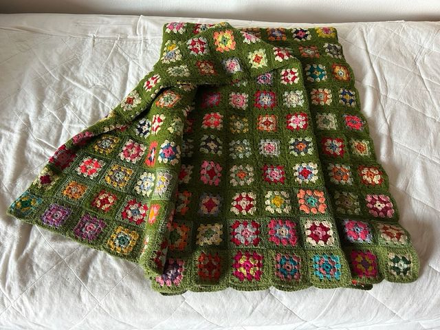 Coperta Granny Square vintage