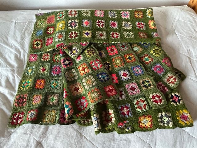 Coperta Granny Square vintage