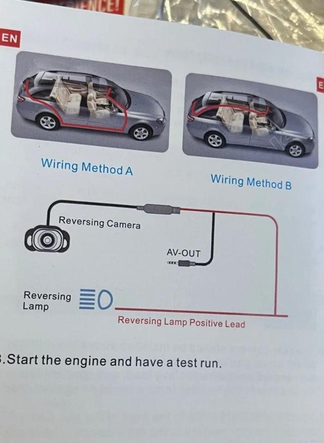 Cámara de visión trasera coche