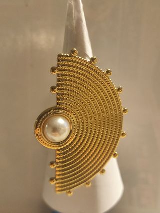 Anillo de Acero Alhambra dorado