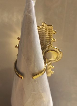 Anillo de Acero Alhambra dorado